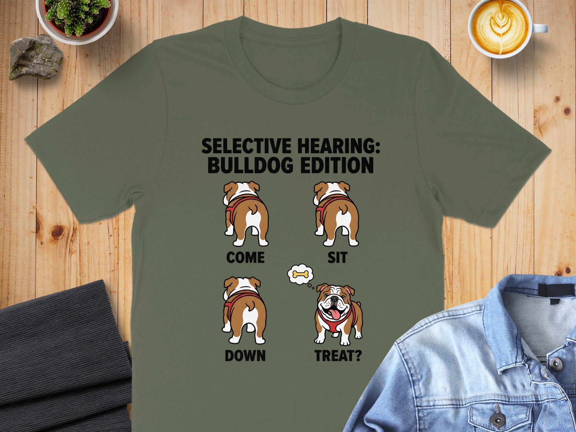 Selective Hearing Bulldog Edition Funny T-Shirt