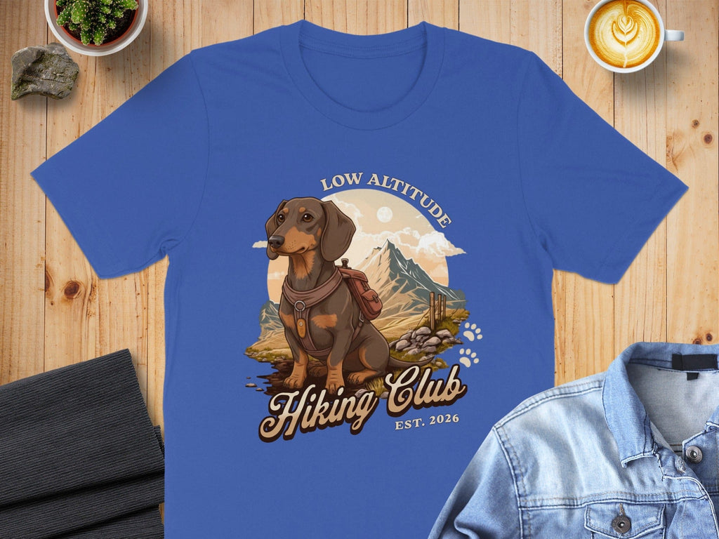 Low Altitude Hiking Club Dachshund T-Shirt