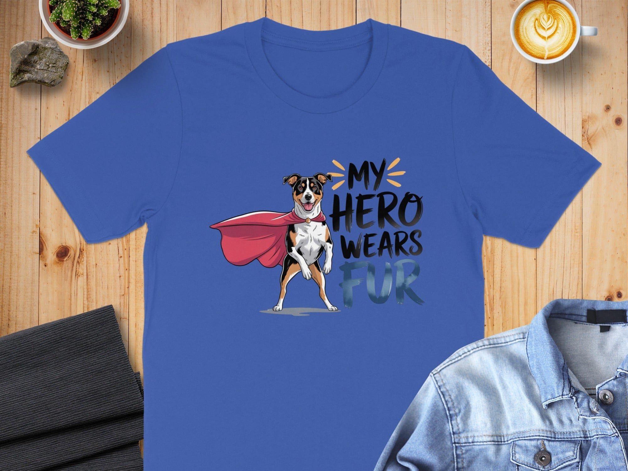 My Hero Wears Fur Graphic T-Shirt