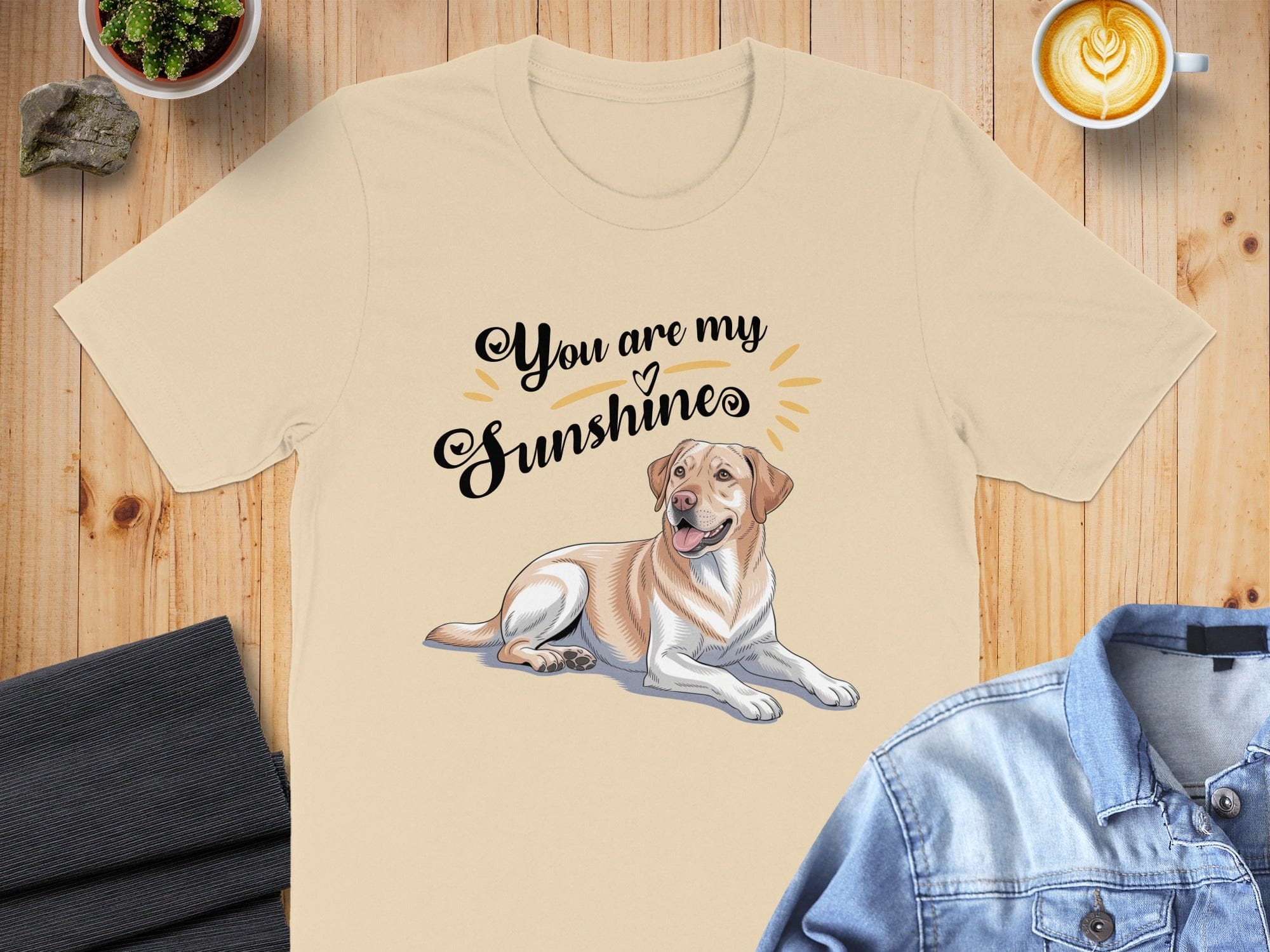 You Are My Sunshine Dog T-Shirt Uplifting Design
