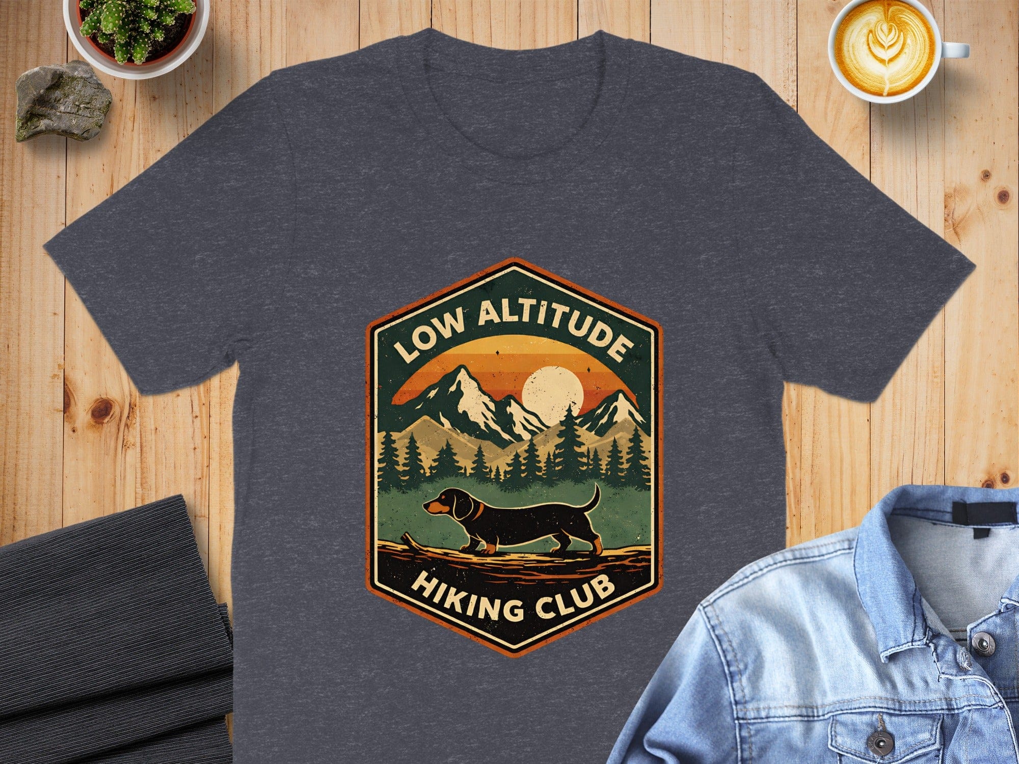 Low Altitude Hiking Club Dachshund Shirt product type