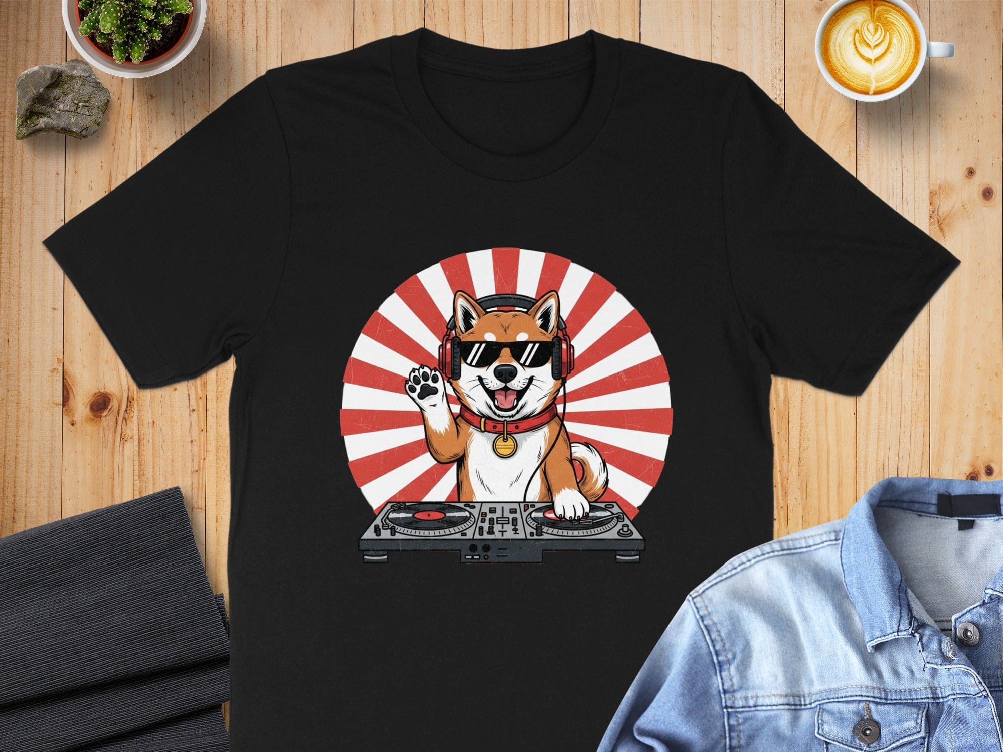 Cool Cat DJ Graphic Tee for Music Lovers