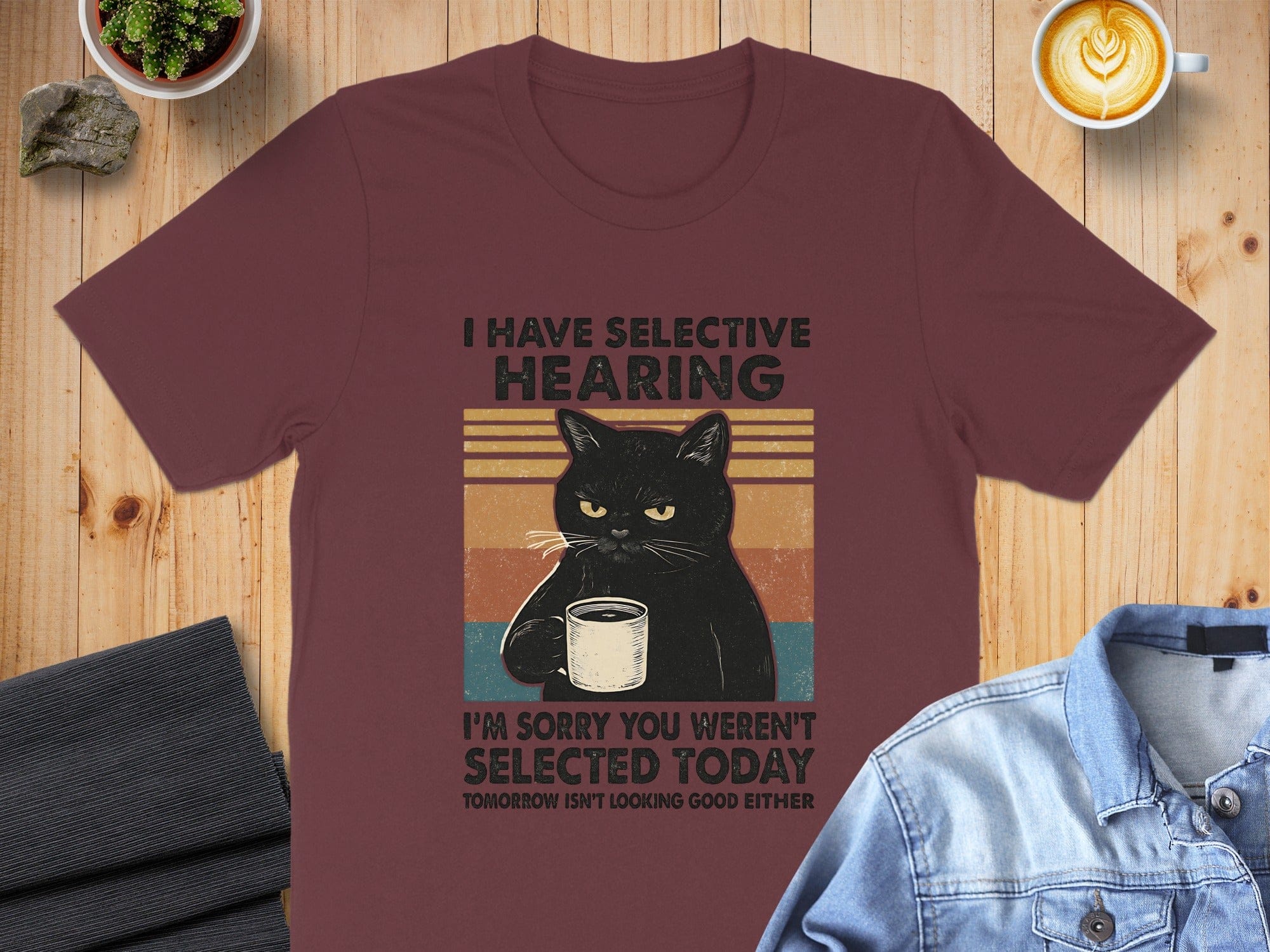I Have Selective Hearing Cat Humor Shirt