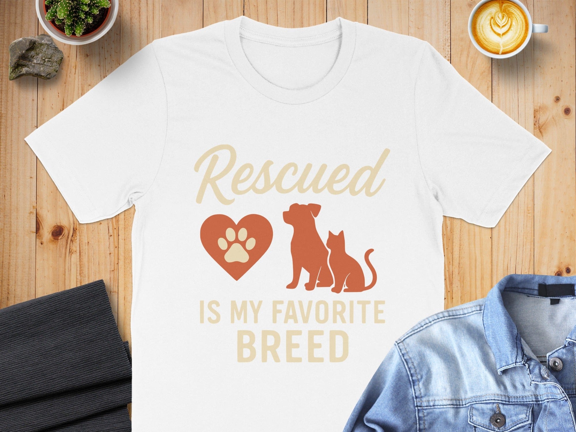 Rescued Is My Favorite Breed Animal Lover Shirt