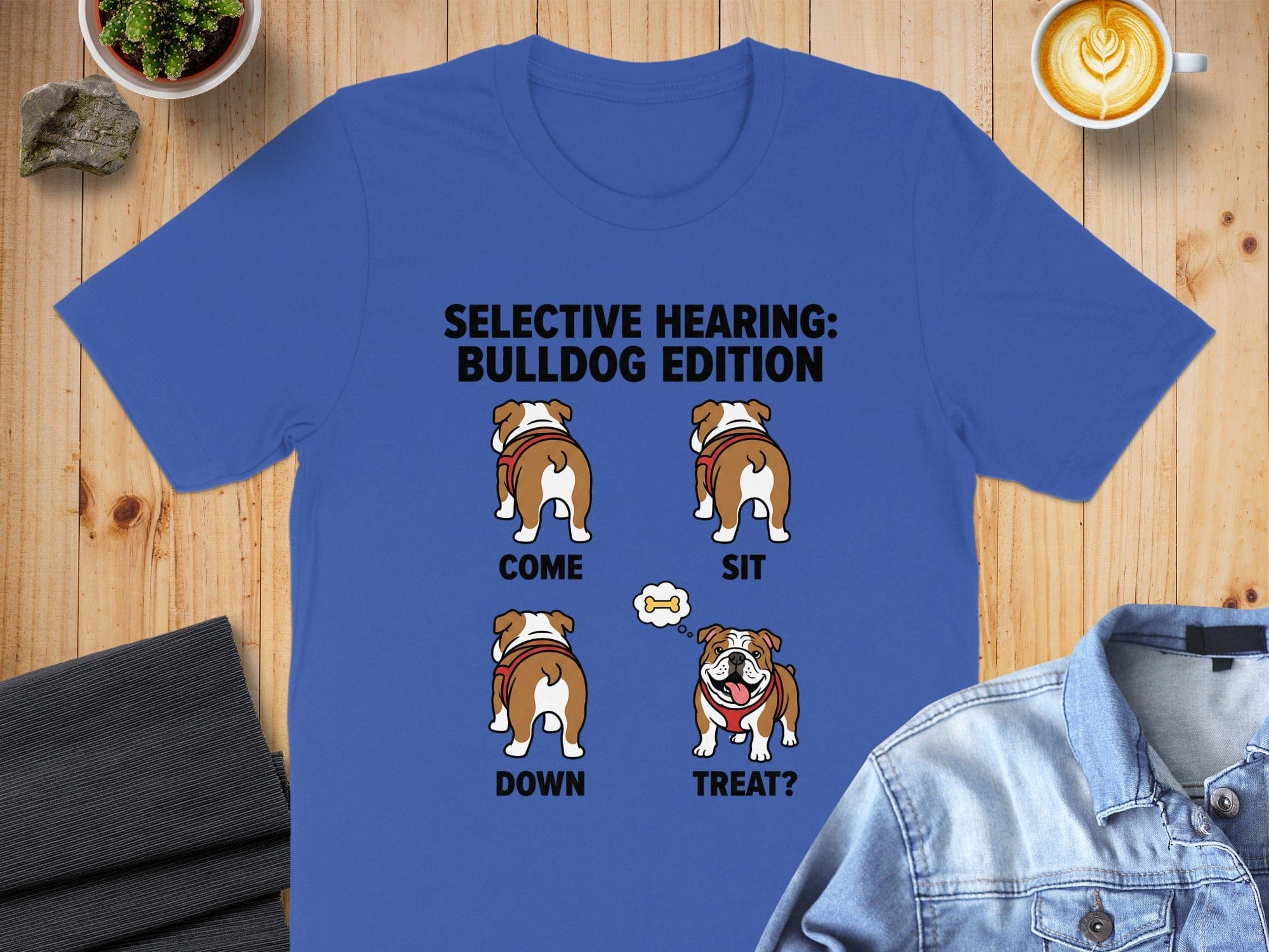 Selective Hearing Bulldog Edition Funny T-shirt