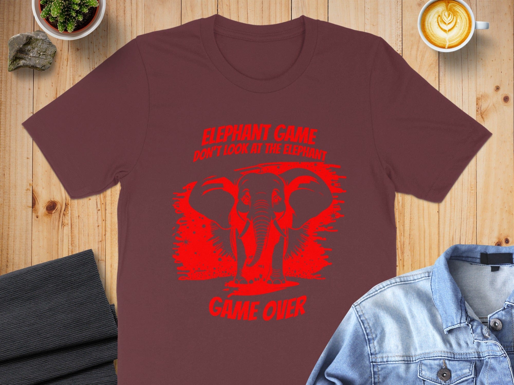 Elephant Game Over Graphic T-Shirt