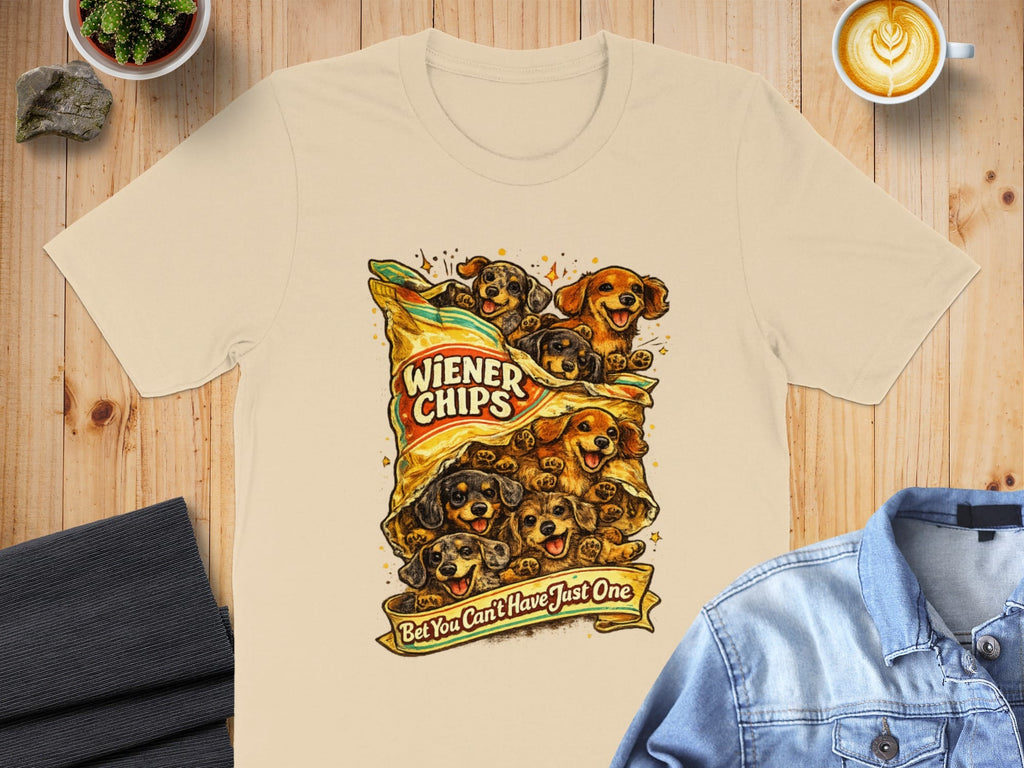 Wiener Chips Bet You Can't Have Just One T-shirt