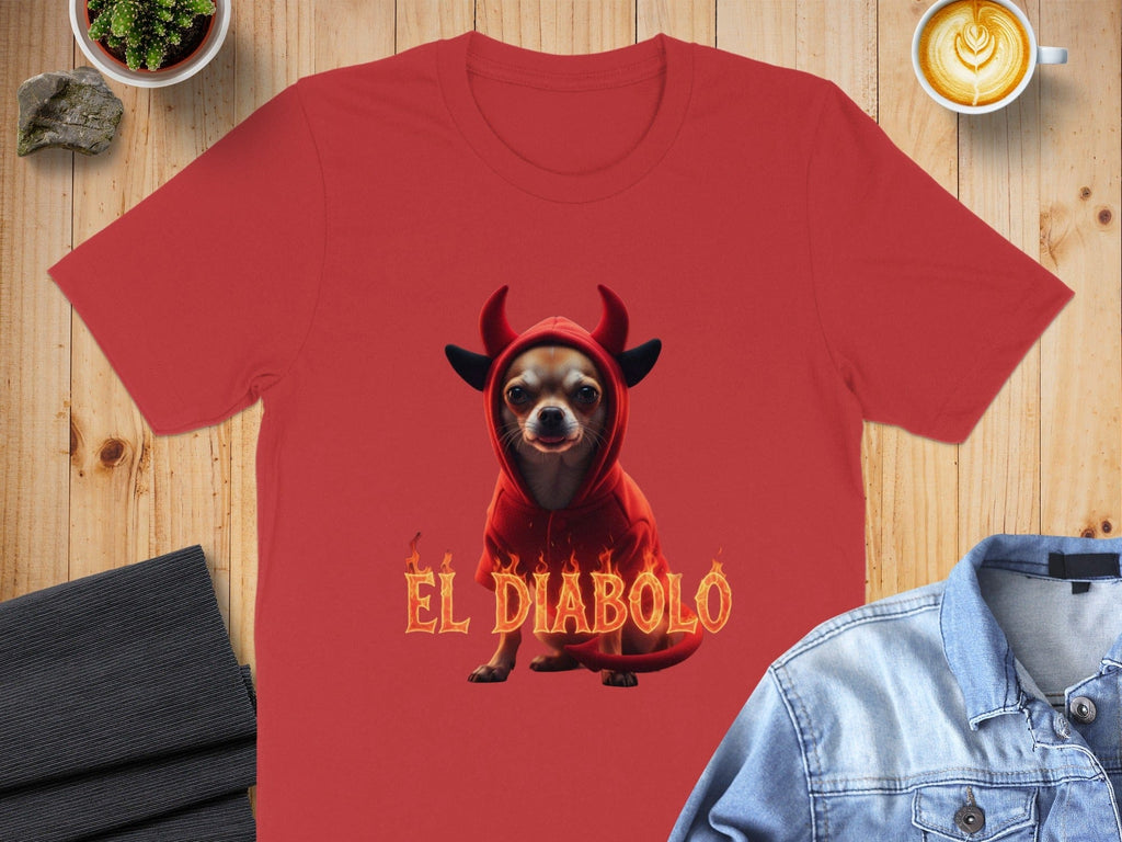 EL DIABOLO Chihuahua in Devil Costume T-Shirt