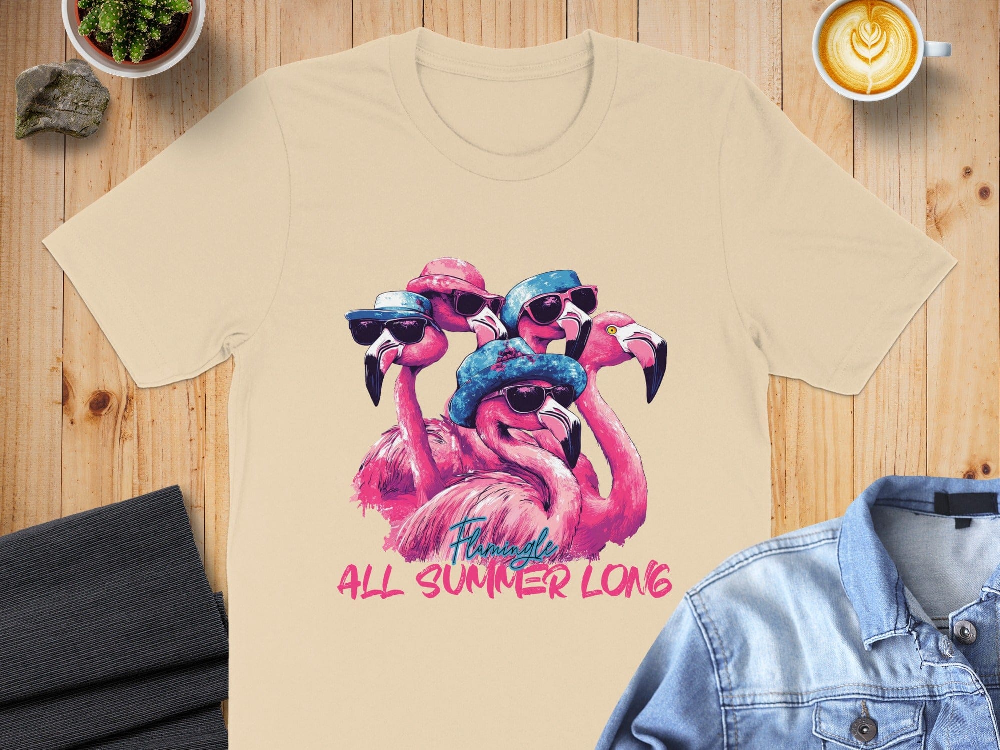 Flamingo All Summer Long Holiday Shirt