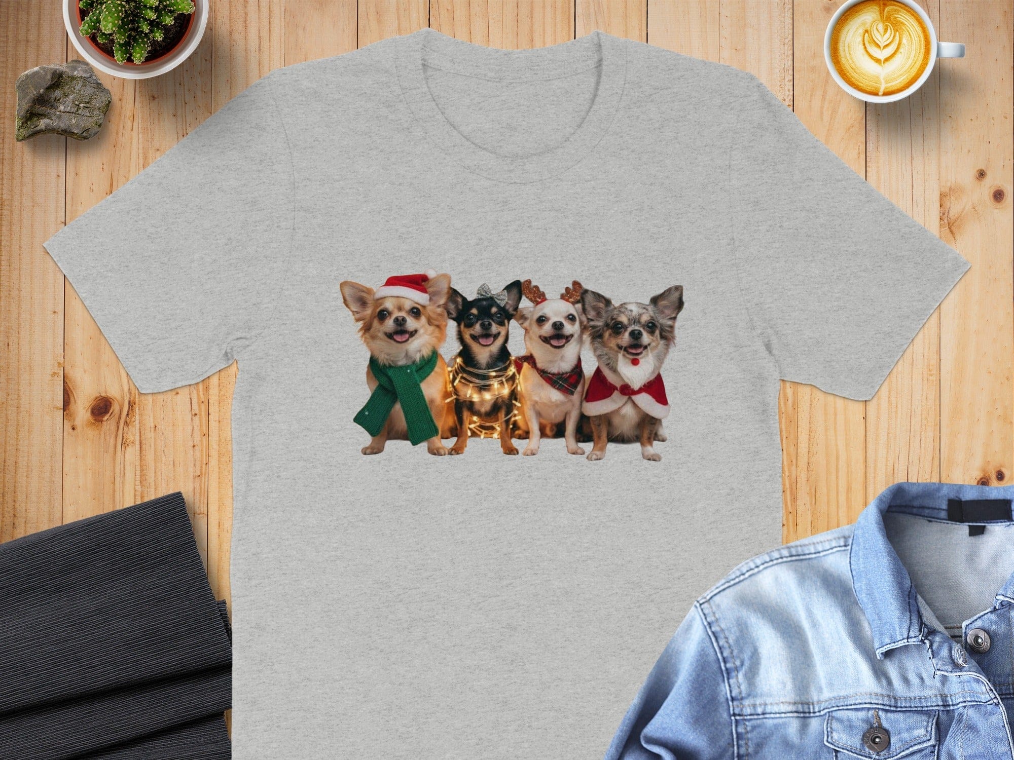 Festive Dogs in Christmas Attire T-shirt Product