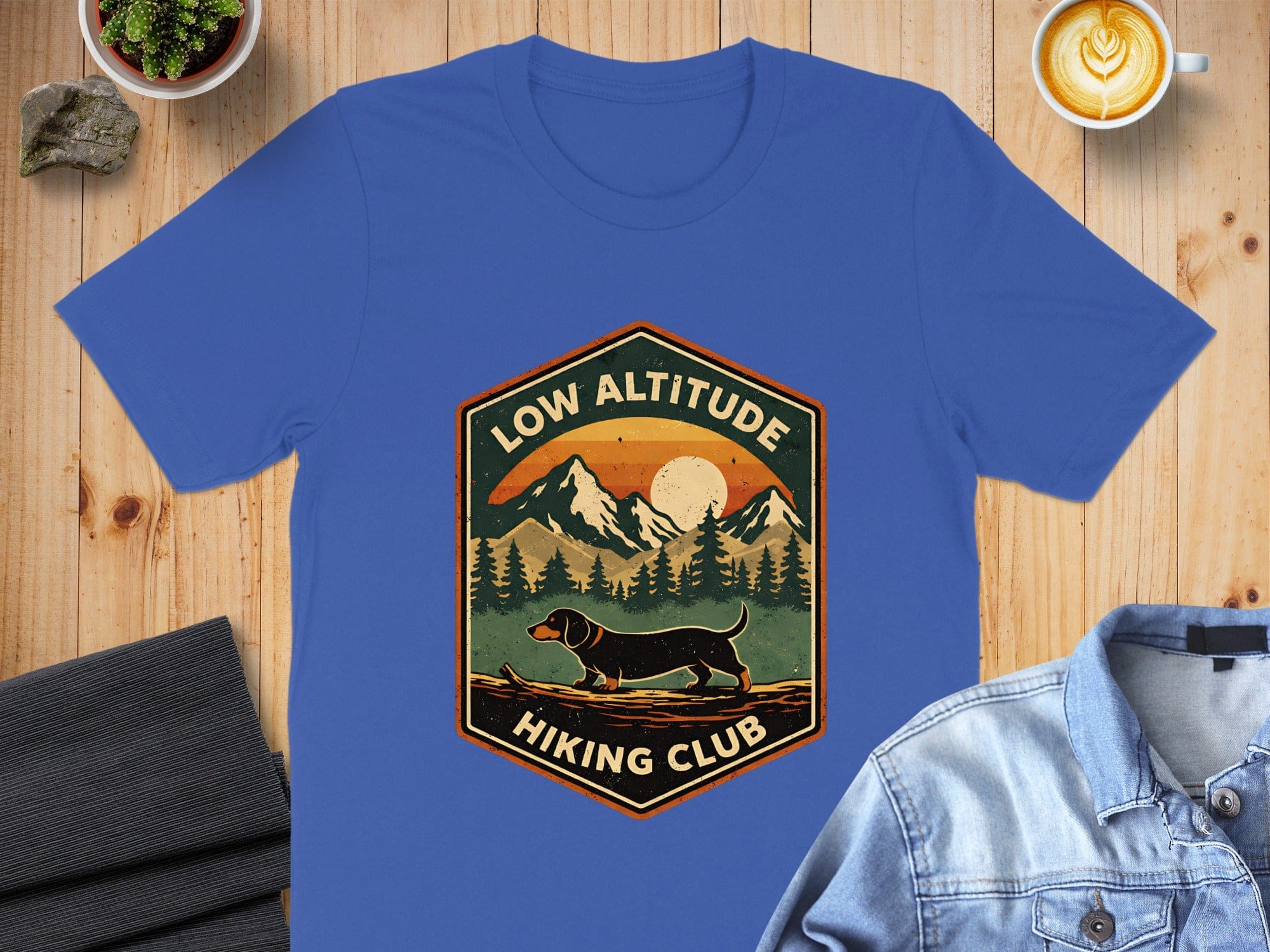 Low Altitude Hiking Club Graphic Tee Design